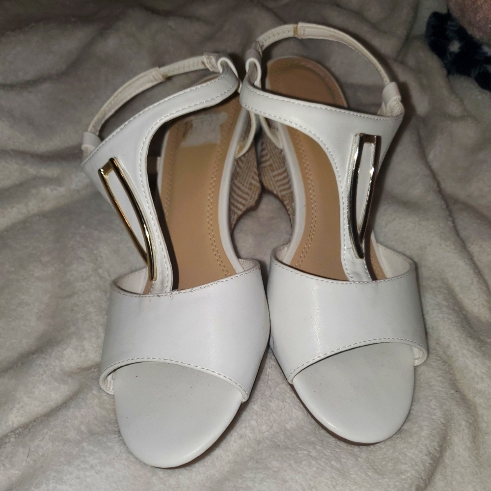 White formal shoes